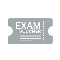 A picture of an exam voucher.